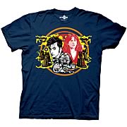 Doctor Who Tenth Doctor Doctor and Davros Blue T-Shirt